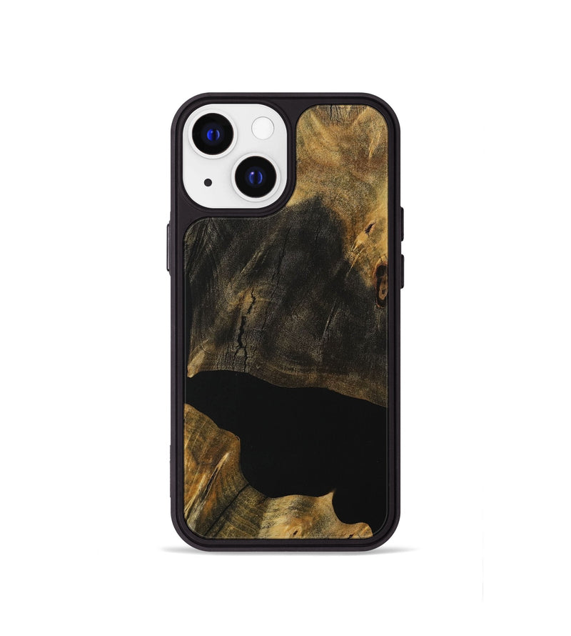 iPhone 13 mini Wood Phone Case - Harold (Pure Black, 730299)