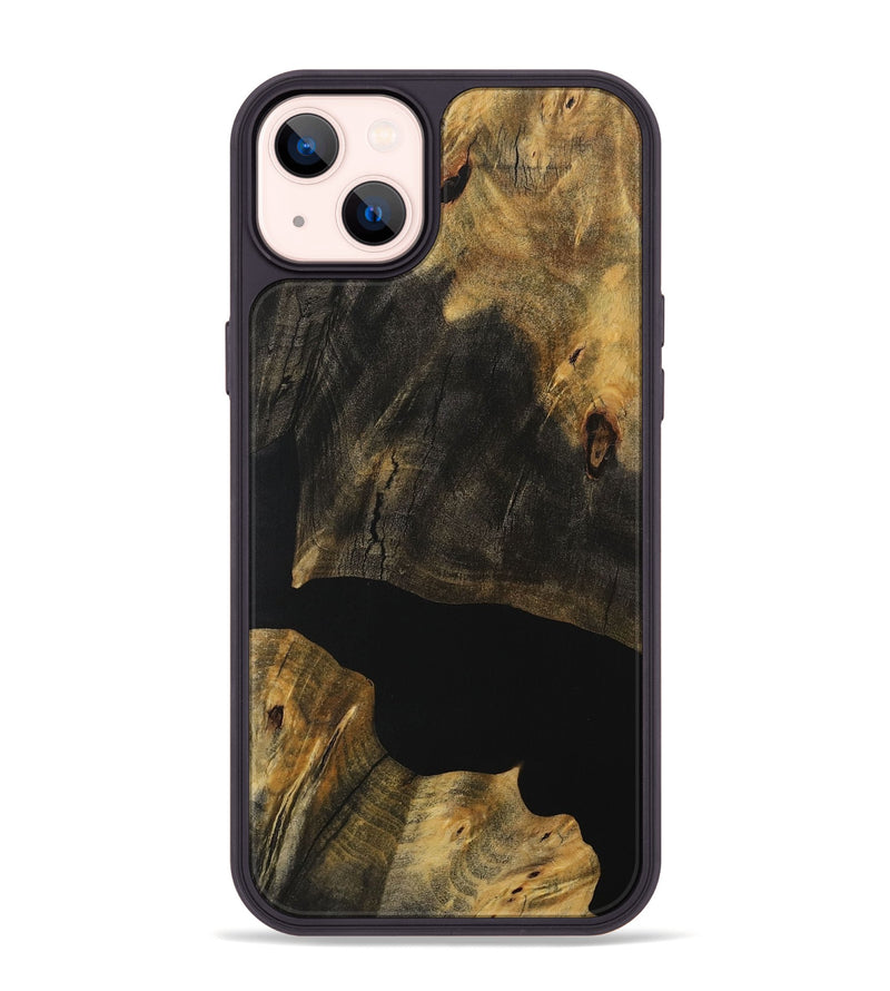 iPhone 14 Plus Wood Phone Case - Harold (Pure Black, 730299)