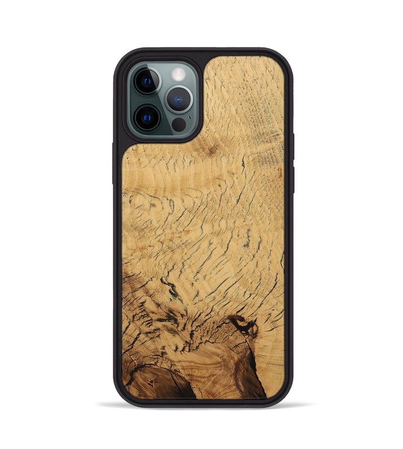 iPhone 12 Pro Wood Phone Case - Ingres (Wood Burl, 730302)