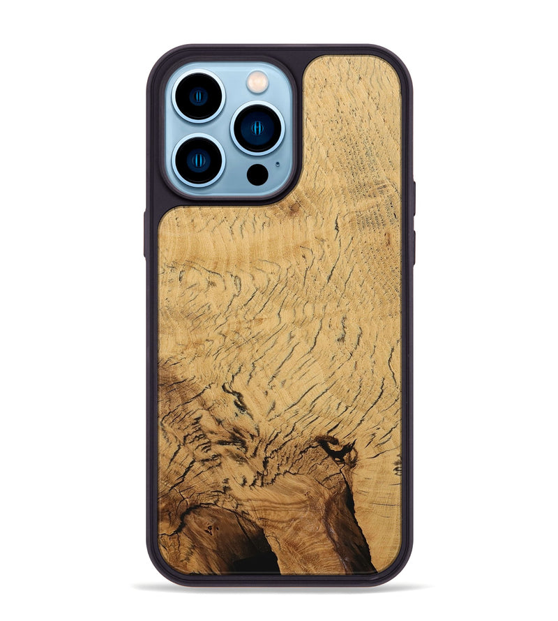 iPhone 14 Pro Max Wood Phone Case - Ingres (Wood Burl, 730302)