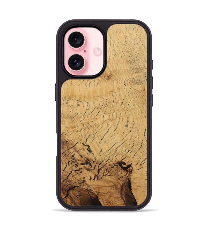 iPhone 16 Wood Phone Case - Ingres (Wood Burl, 730302)