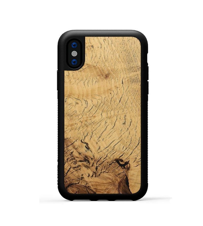 iPhone Xs Wood Phone Case - Ingres (Wood Burl, 730302)