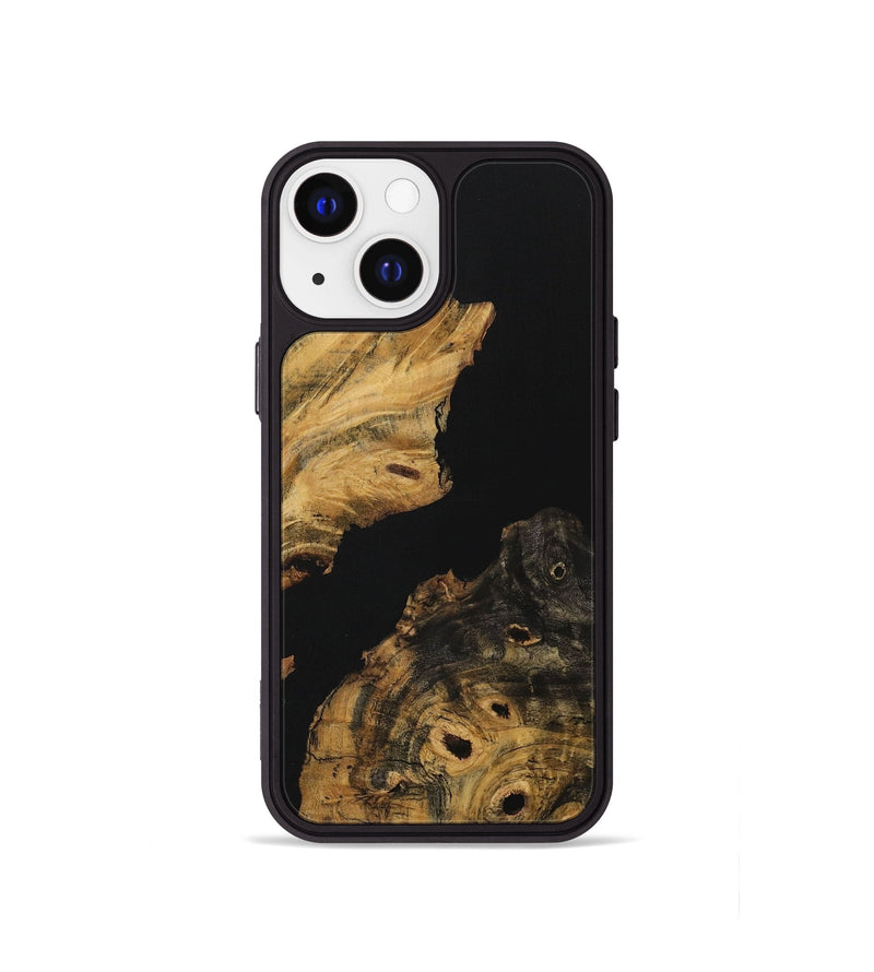 iPhone 13 mini Wood Phone Case - Stormi (Pure Black, 730303)