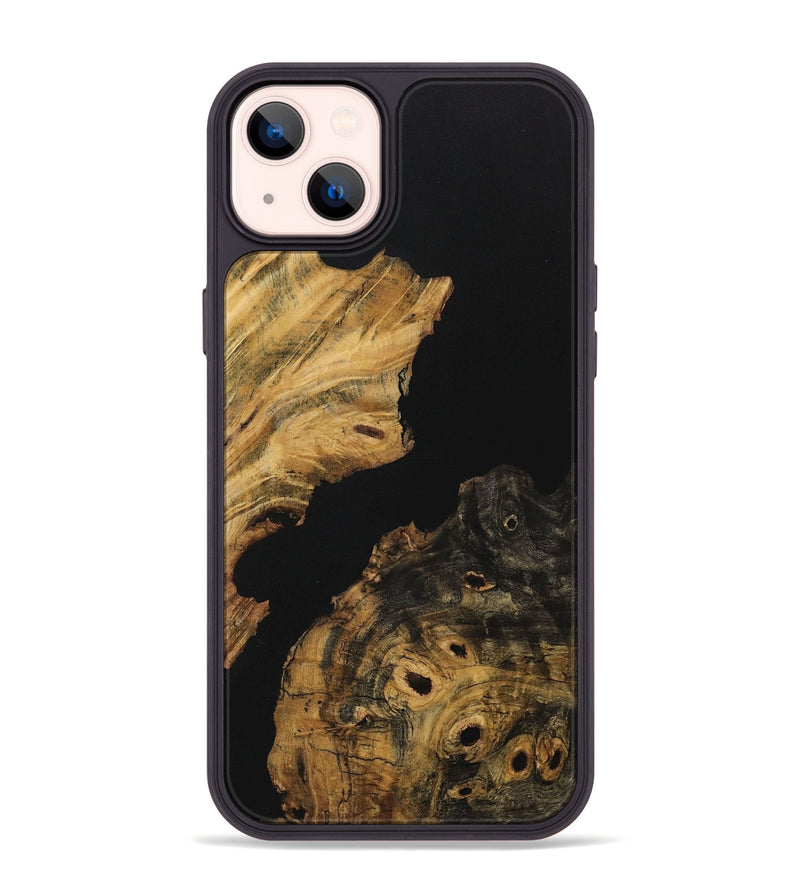 iPhone 14 Plus Wood Phone Case - Stormi (Pure Black, 730303)