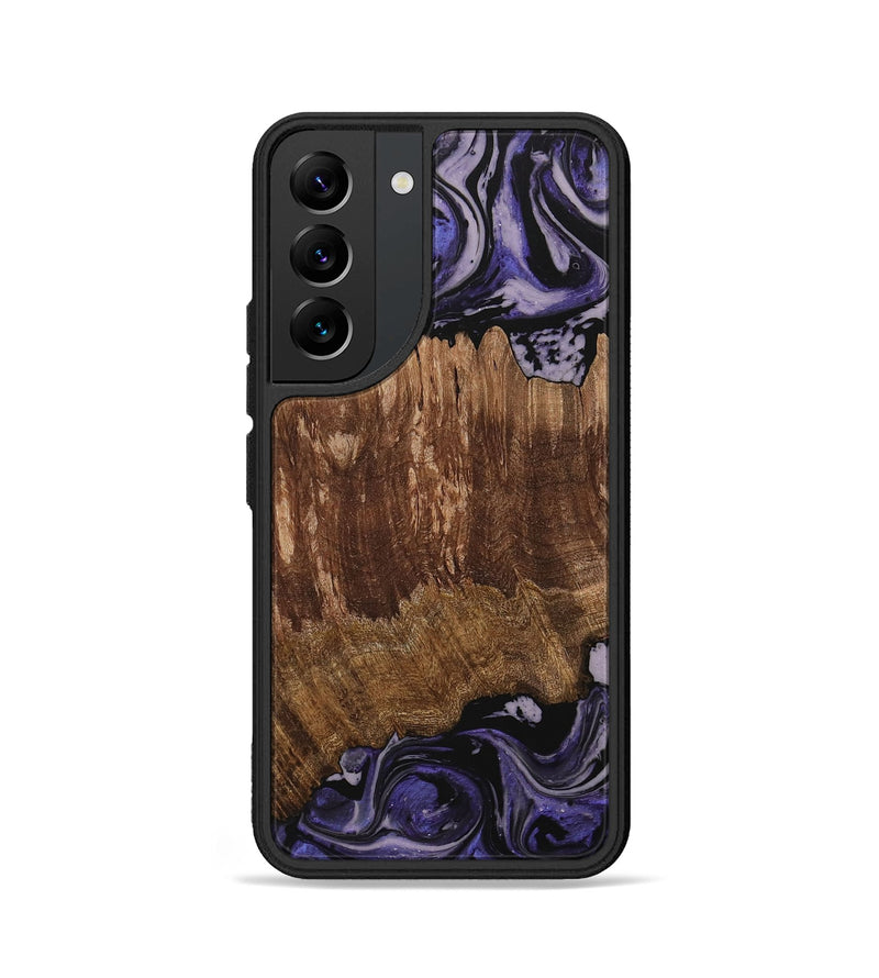 Galaxy S22 Wood Phone Case - Margi (Purple, 730306)