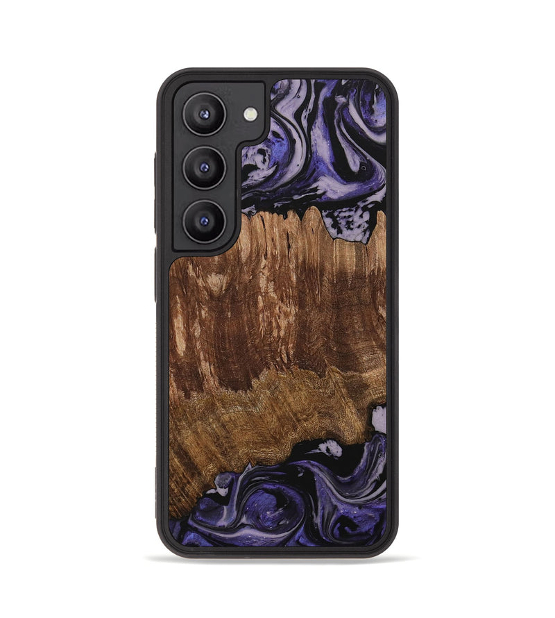 Galaxy S23 Wood Phone Case - Margi (Purple, 730306)