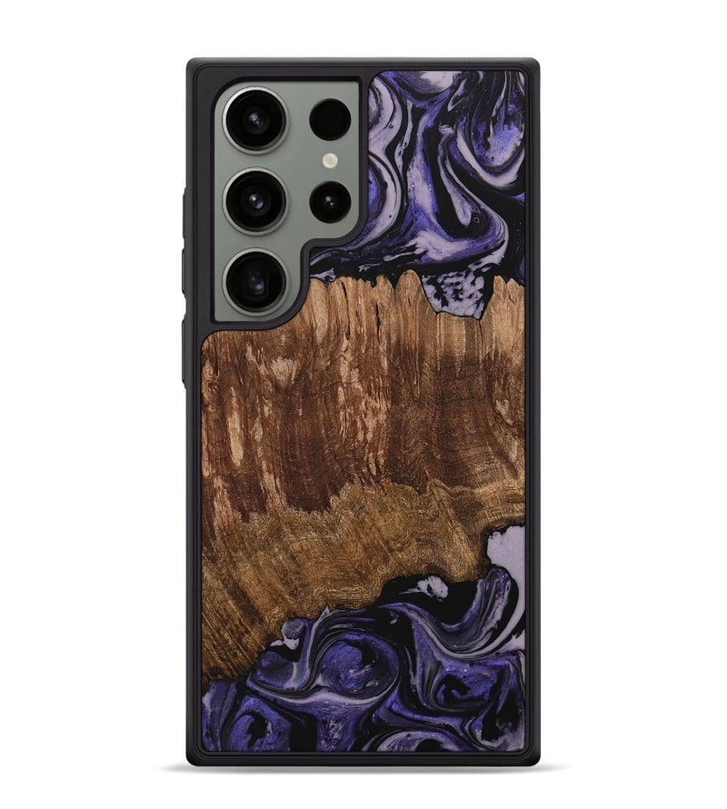 Galaxy S24 Ultra Wood Phone Case - Margi (Purple, 730306)