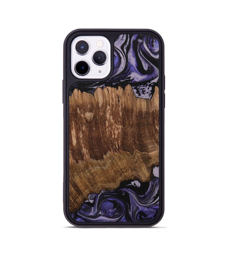 iPhone 11 Pro Wood Phone Case - Margi (Purple, 730306)