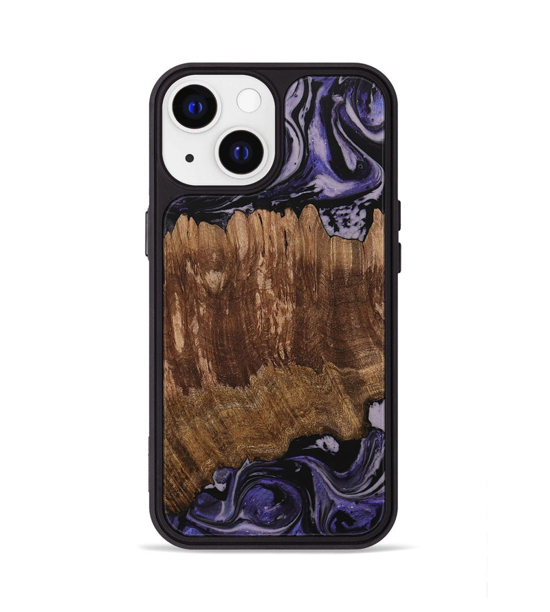 iPhone 13 Wood Phone Case - Margi (Purple, 730306)