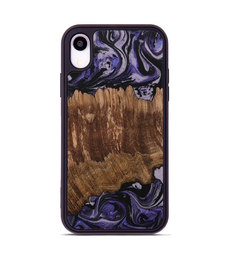 iPhone Xr Wood Phone Case - Margi (Purple, 730306)