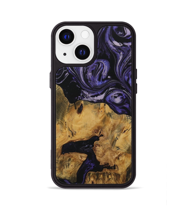 iPhone 13 Wood Phone Case - Sedrick (Purple, 730307)