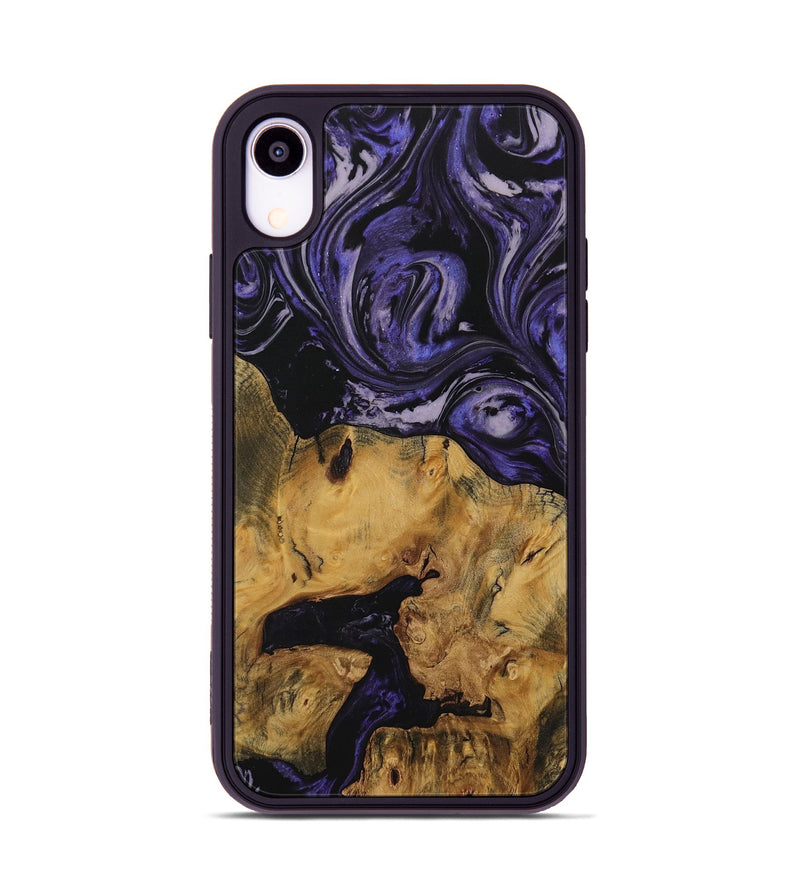 iPhone Xr Wood Phone Case - Sedrick (Purple, 730307)