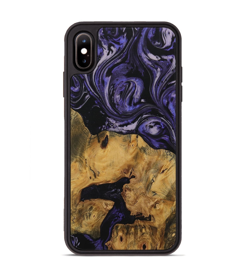 iPhone Xs Max Wood Phone Case - Sedrick (Purple, 730307)