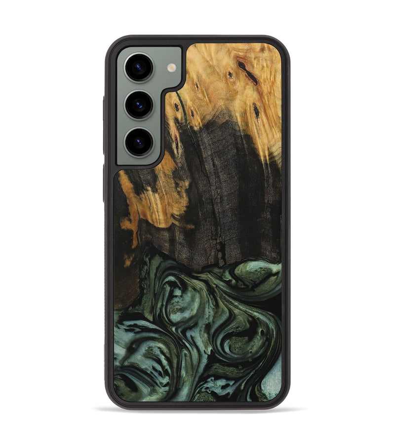 Galaxy S23 Plus Wood Phone Case - Trista (Green, 730309)