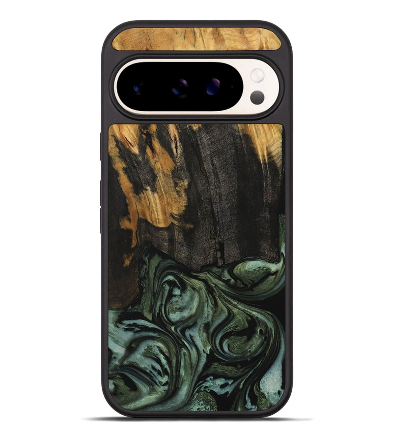 Pixel 9 Pro XL Wood Phone Case - Trista (Green, 730309)