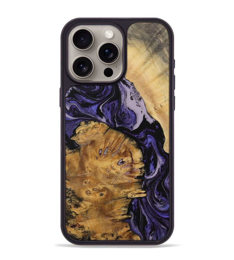 iPhone 15 Pro Max Wood Phone Case - Orlo (Purple, 730313)