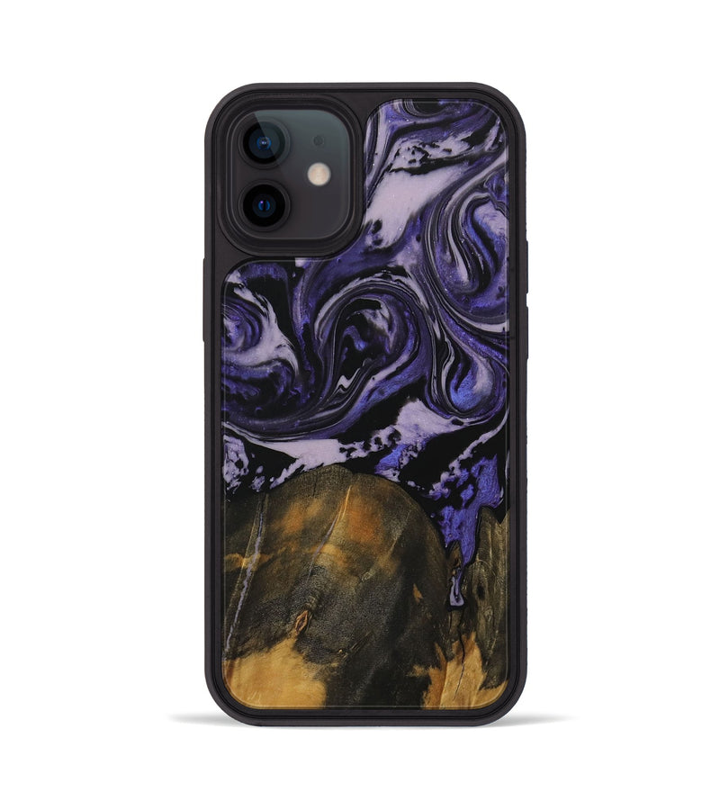 iPhone 12 Wood Phone Case - Mayo (Purple, 730314)