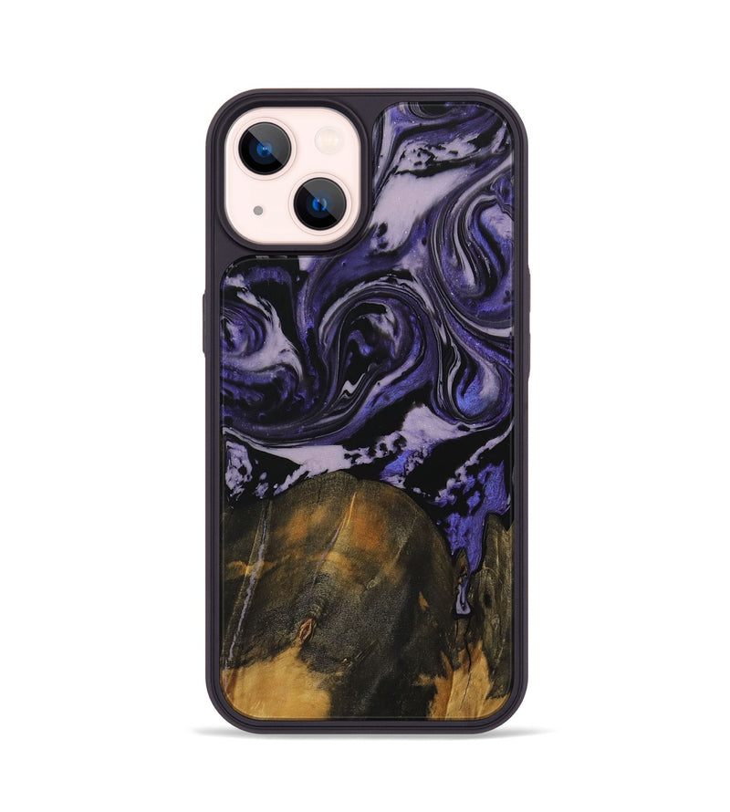 iPhone 14 Wood Phone Case - Mayo (Purple, 730314)