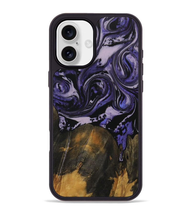 iPhone 16 Plus Wood Phone Case - Mayo (Purple, 730314)