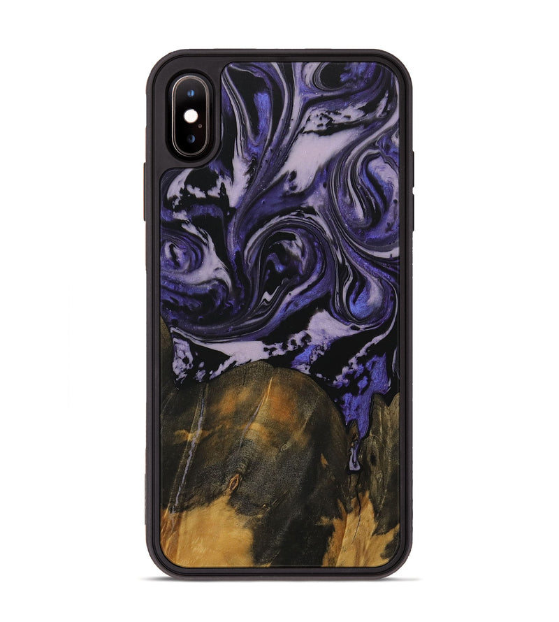 iPhone Xs Max Wood Phone Case - Mayo (Purple, 730314)