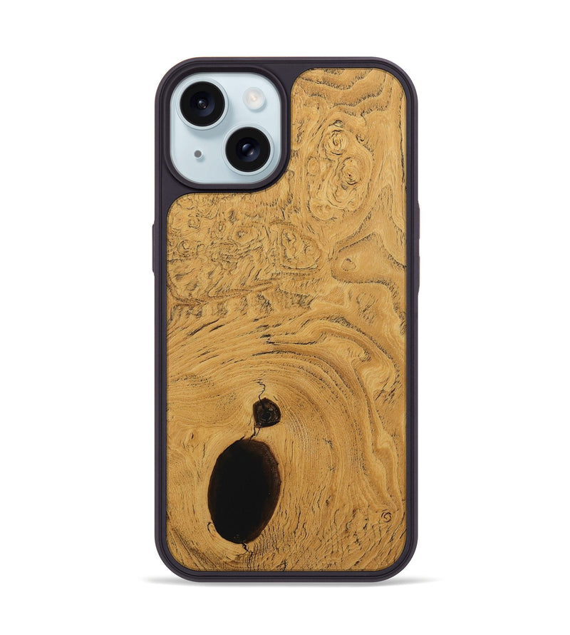 iPhone 15 Wood Phone Case - Kendal (Wood Burl, 730318)