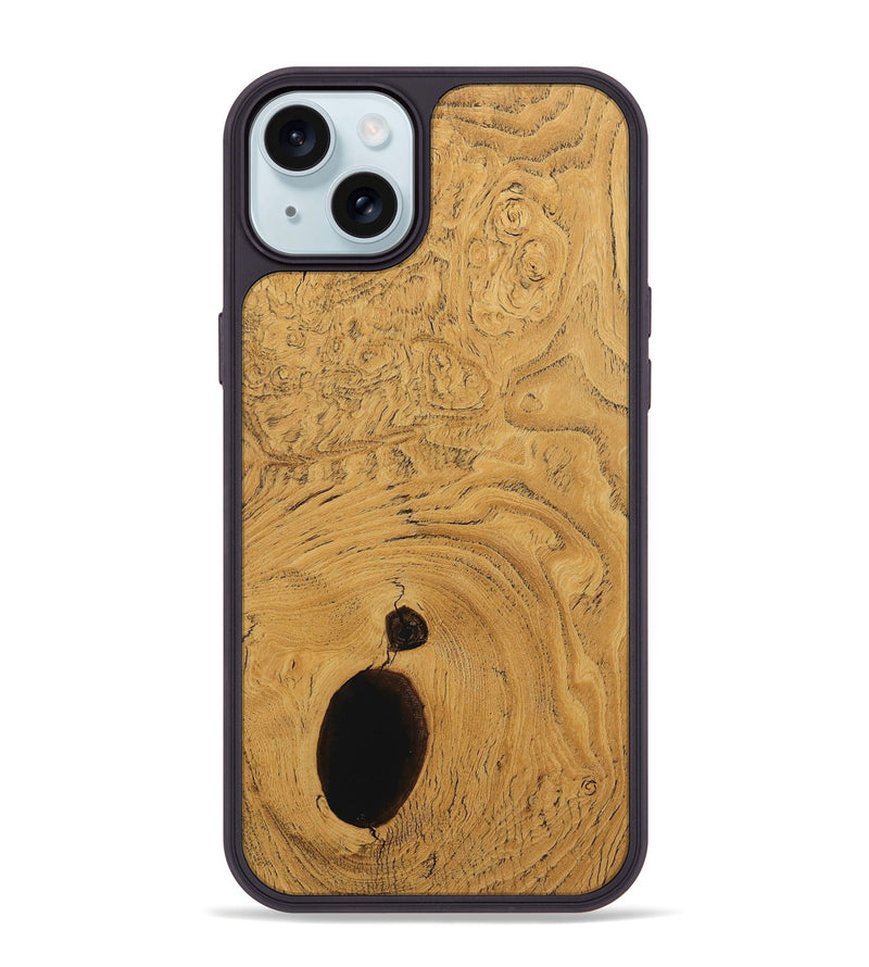 iPhone 15 Plus Wood Phone Case - Kendal (Wood Burl, 730318)