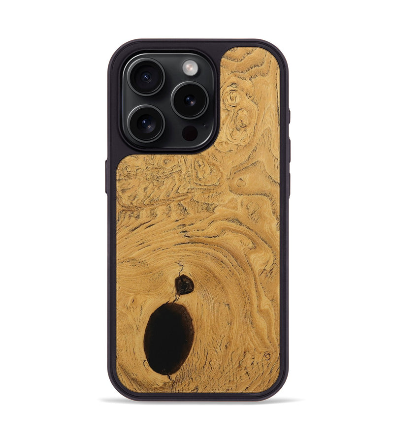 iPhone 15 Pro Wood Phone Case - Kendal (Wood Burl, 730318)