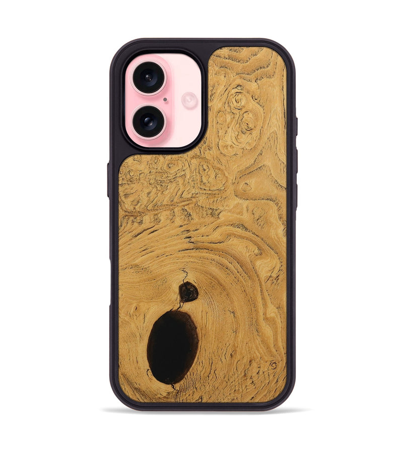 iPhone 16 Wood Phone Case - Kendal (Wood Burl, 730318)