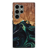 Galaxy S24 Ultra Wood Live Edge Phone Case - Craig (Green, 730338)