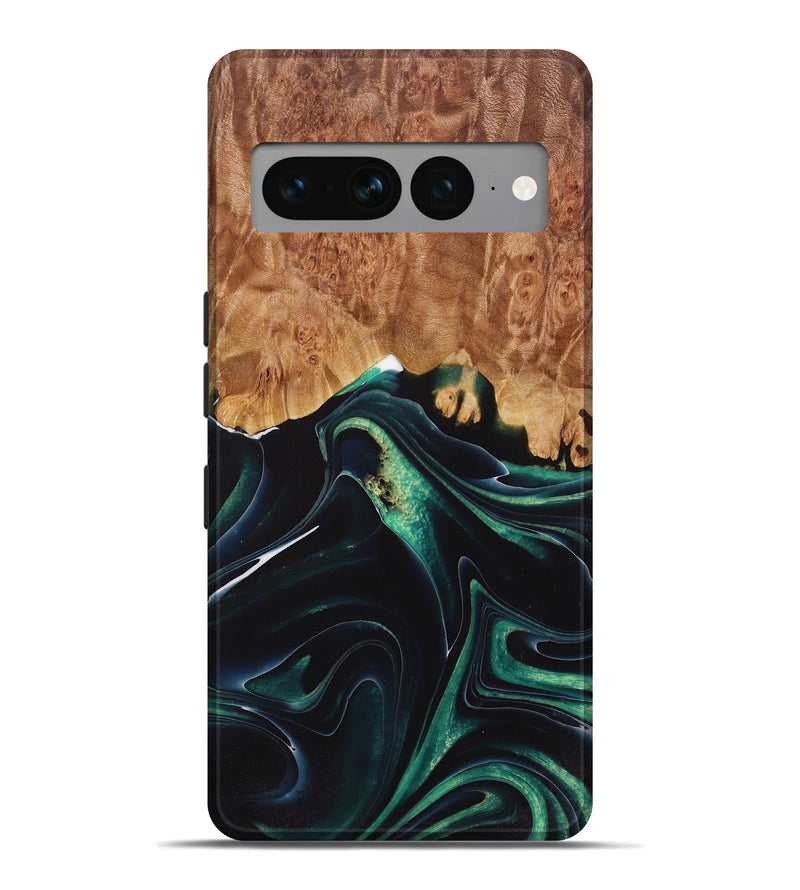 Pixel 7 Pro Wood Live Edge Phone Case - Craig (Green, 730338)