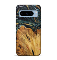 Pixel 8 Pro Wood Live Edge Phone Case - Geety (Green, 730345)