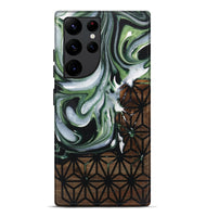 Galaxy S22 Ultra Wood Live Edge Phone Case - Emelda (Pattern, 730346)