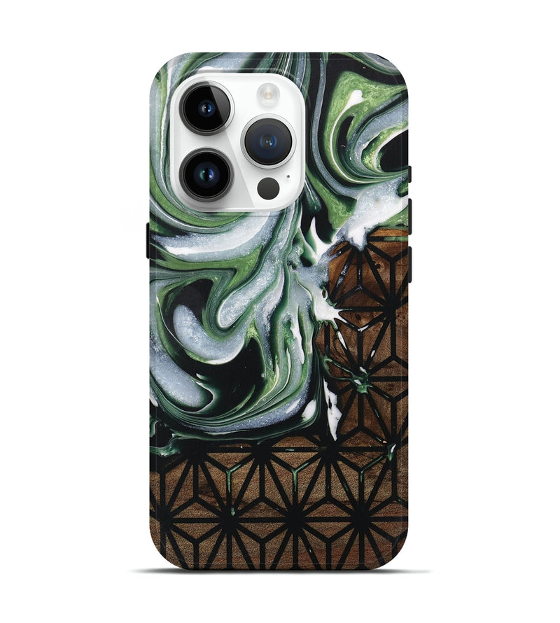 iPhone 15 Pro Wood Live Edge Phone Case - Emelda (Pattern, 730346)