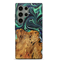 Galaxy S24 Ultra Wood Live Edge Phone Case - Leann (Green, 730353)