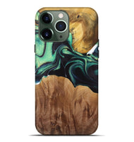 iPhone 13 Pro Max Wood Live Edge Phone Case - Liddie (Green, 730355)