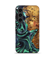 Galaxy S23 Wood Live Edge Phone Case - Seang (Green, 730362)