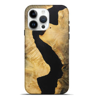 iPhone 15 Pro Max Wood Live Edge Phone Case - Skippy (Pure Black, 730363)