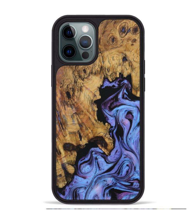 iPhone 12 Pro Max Wood Phone Case - Shanie (Purple, 730380)