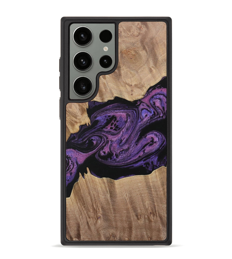 Galaxy S23 Ultra Wood Phone Case - Geza (Purple, 730382)