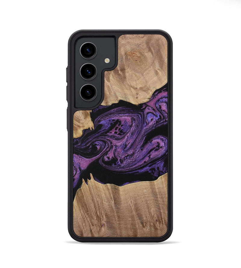 Galaxy S24 Wood Phone Case - Geza (Purple, 730382)