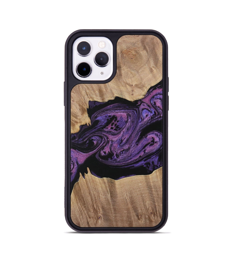 iPhone 11 Pro Wood Phone Case - Geza (Purple, 730382)