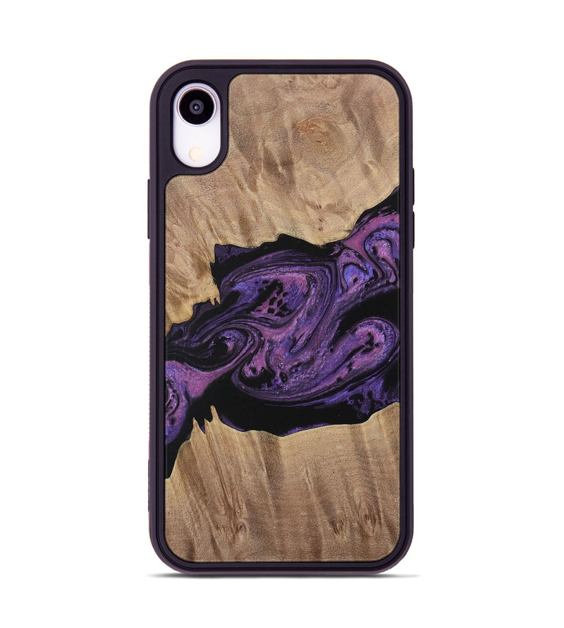 iPhone Xr Wood Phone Case - Geza (Purple, 730382)