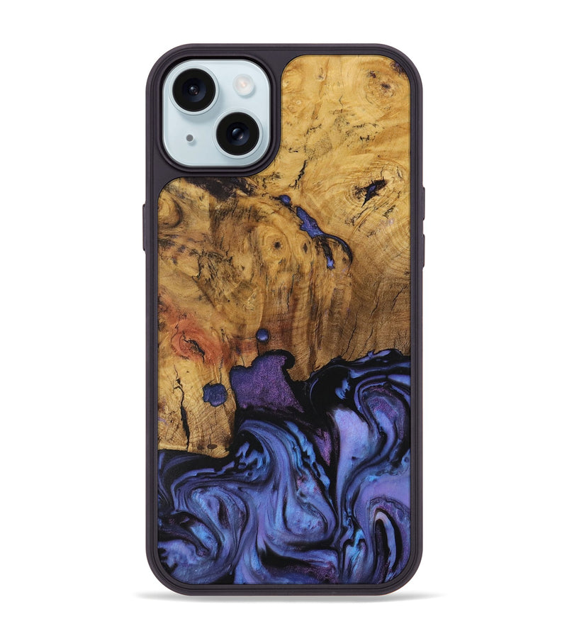 iPhone 15 Plus Wood Phone Case - Doss (Purple, 730391)