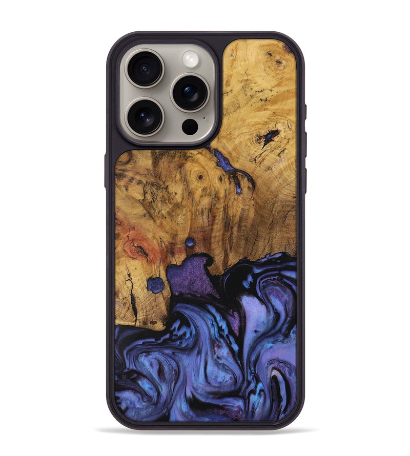 iPhone 15 Pro Max Wood Phone Case - Doss (Purple, 730391)