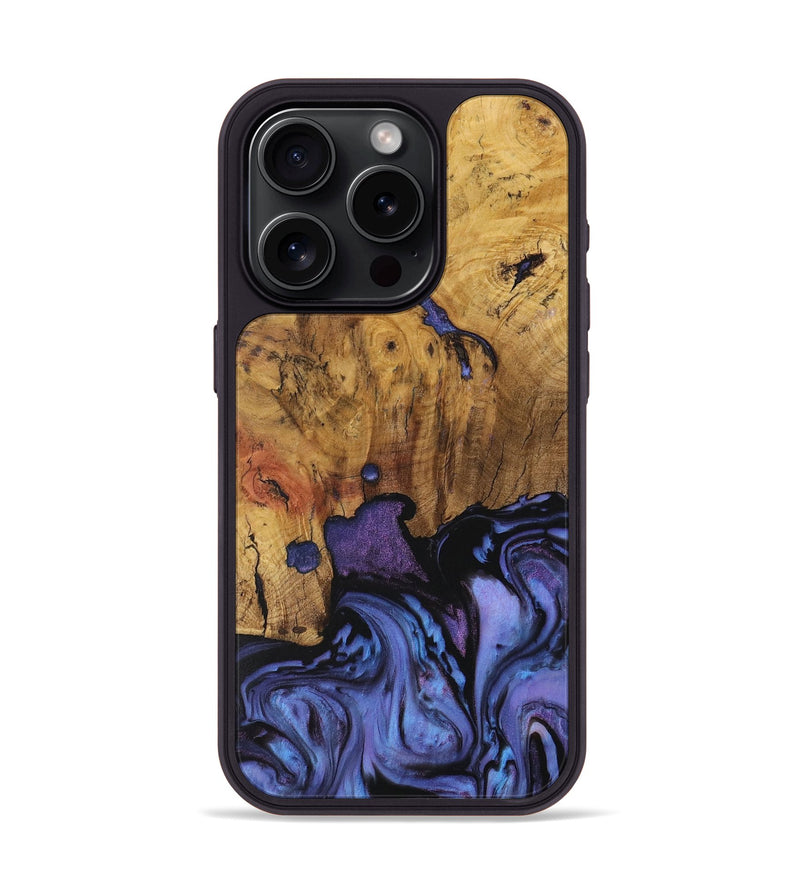 iPhone 15 Pro Wood Phone Case - Doss (Purple, 730391)