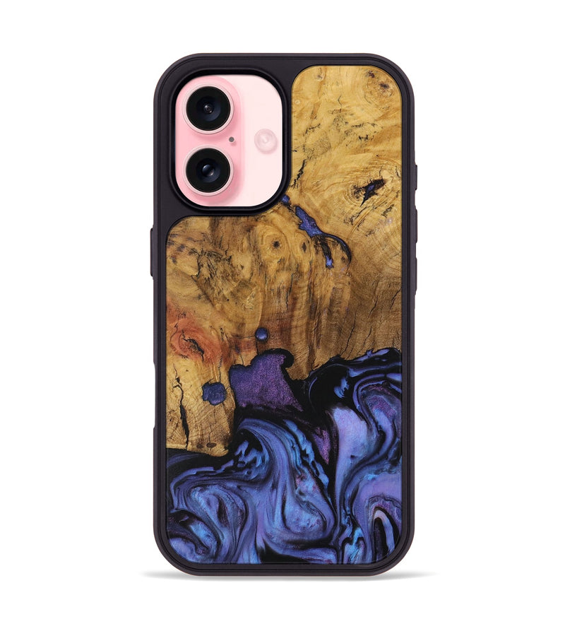 iPhone 16 Wood Phone Case - Doss (Purple, 730391)