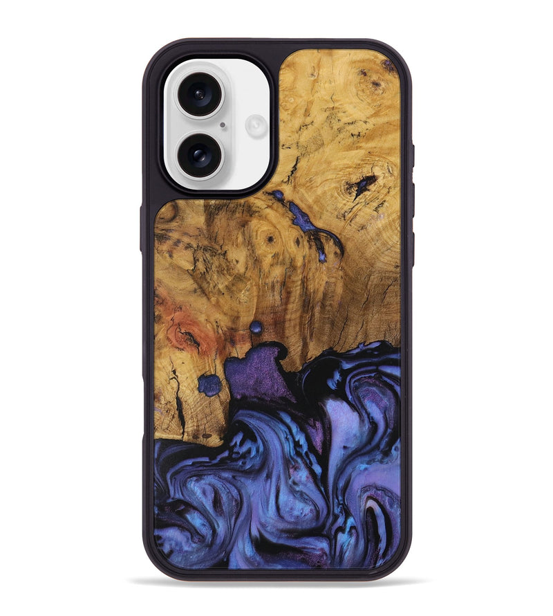 iPhone 16 Plus Wood Phone Case - Doss (Purple, 730391)