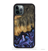 iPhone 12 Pro Max Wood Phone Case - Carolle (Purple, 730395)