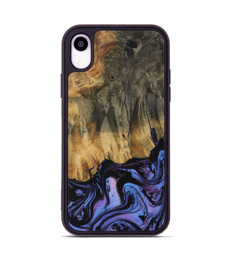 iPhone Xr Wood Phone Case - Carolle (Purple, 730395)