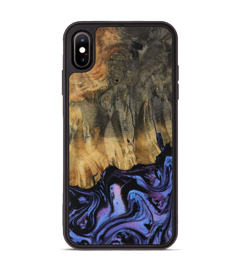 iPhone Xs Max Wood Phone Case - Carolle (Purple, 730395)